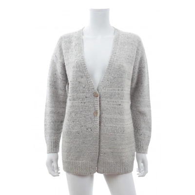 Pre-owned Fabiana Filippi Wool Cardigan In Grey