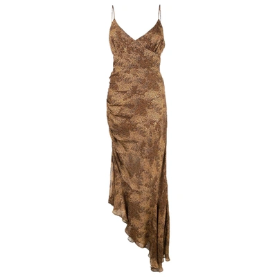 Pre-owned Nicholas Silk Mid-length Dress In Brown