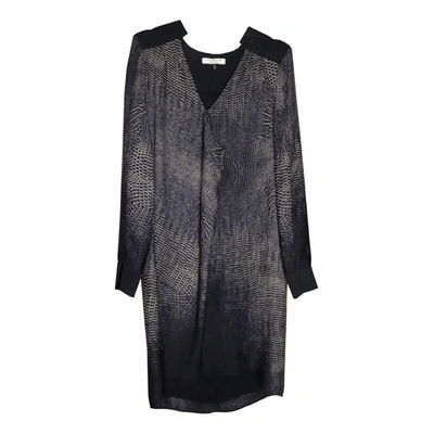 Pre-owned Halston Heritage Mini Dress In Anthracite