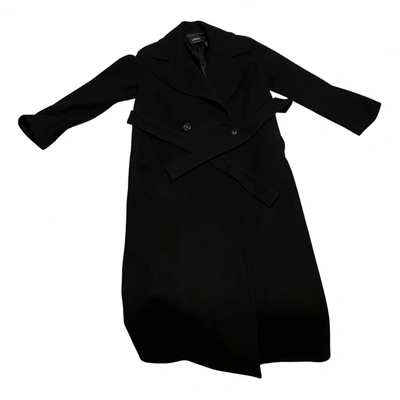Pre-owned Loriblu Wool Coat In Black
