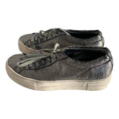 Pre-owned P448 Leather Trainers In Metallic