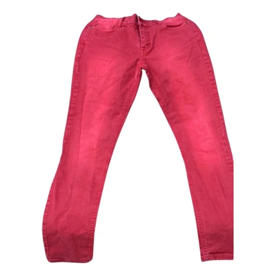 Pre-owned Comptoir Des Cotonniers Slim Jeans In Red