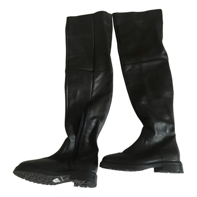 Pre-owned Kurt Geiger Leather Boots In Black