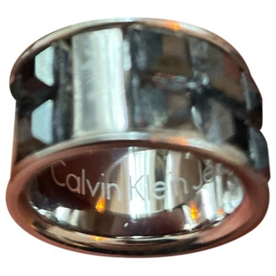Pre-owned Calvin Klein Ring In Black