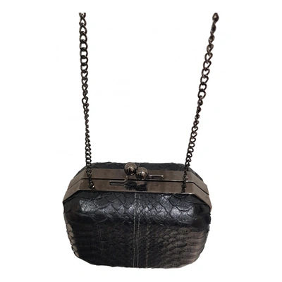Pre-owned Baldinini Leather Crossbody Bag In Black