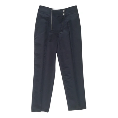 Pre-owned Calvin Klein 205w39nyc Trousers In Navy