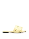 BOTTEGA VENETA LIDO FLAT SANDAL LEMONADE