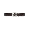 Gucci Signature Leather Belt In Blue