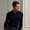 Ralph Lauren Wool Piqué Polo Shirt In Classic Chairman Navy
