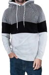 X-ray Colorblock Drawstring Hoodie In White
