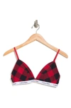 Calvin Klein Triangle Cup Bralette In 9ka Small Buffa