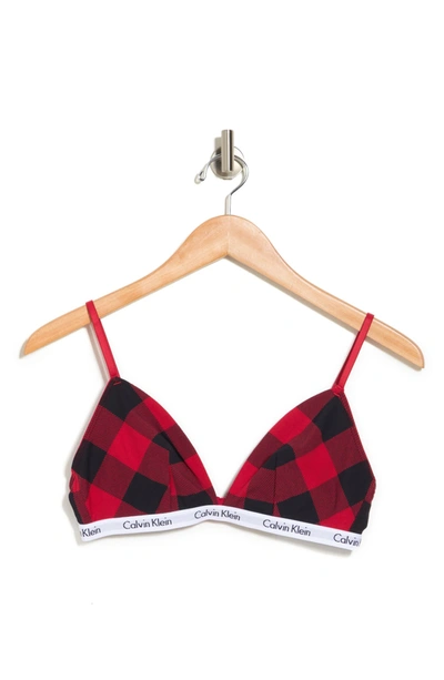 Calvin Klein Triangle Cup Bralette In 9ka Small Buffa