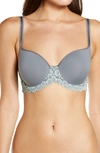 Wacoal Embrace Lace T-shirt Bra In Quiet Shade/ Ether