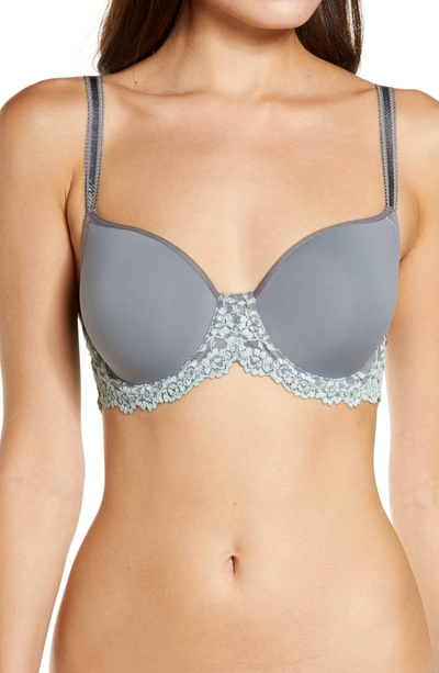 Wacoal Embrace Lace T-shirt Bra In Quiet Shade/ Ether