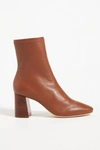 Loeffler Randall Elise Leather Ankle Boots In Brown