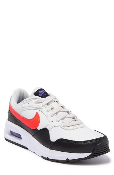 Nike Air Max Sc Sneaker In Platinum Tint/bright Crimson