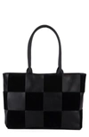Most Wanted Usa Woven Pu Tote Bag In Black
