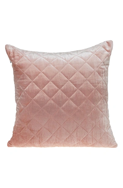 Parkland Collection Milo Quilted Throw Pillow In Pink