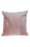 Parkland Collection Iphis Topstitched Throw Pillow In Pink