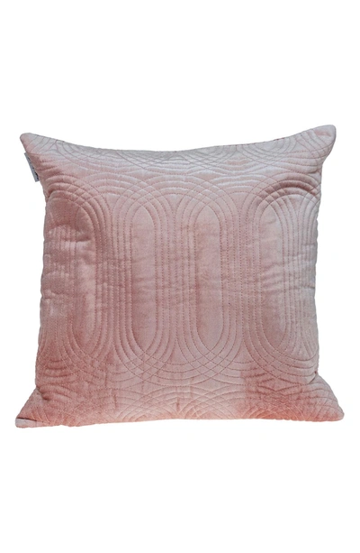 Parkland Collection Iphis Topstitched Throw Pillow In Pink