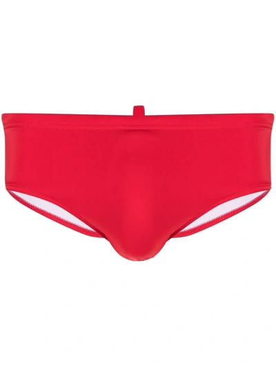 Dsquared2 Icon-print Swimming Trunks In Red