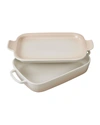 LE CREUSET RECTANGULAR DISH WITH PLATTER LID