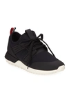 Moncler Black Emilia Sneakers In Black
