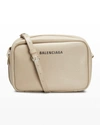 Balenciaga Everyday Camera Crossbody Bag In Brown