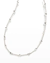 Kendra Scott Haven Heart Strand Necklace In Rhod Metal