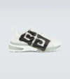 Givenchy Graffiti-logo Lace-up Sneakers In White/black