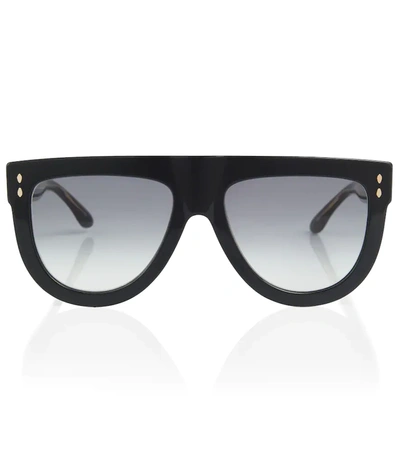 Isabel Marant D-frame Acetate Sunglasses In Black/grey