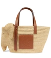 Loewe Elephant Basket Bag In Natural_tan