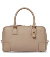 Loewe Amazona Leather Top Handle Bag In Sand