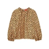 La Doublej Charming Printed Silk Blouse In Multicoloured