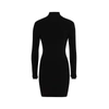 Nanushka Women's Mollie Chain-detailed Open-back Knit Mini Dress In Black
