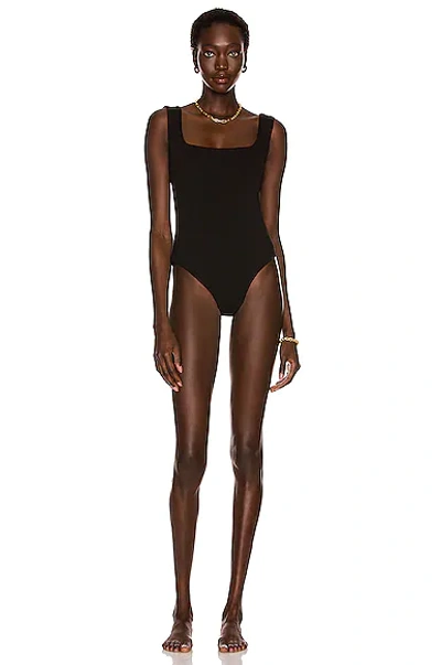 Haight Crepe Brigitte Swimsuit In Black