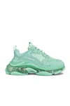 Balenciaga Triple S Air Nylon Sneakers In Mint