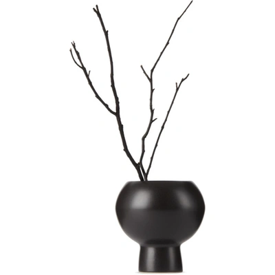 Marloe Marloe Grey Matte Bobby Vase In Charcoal Matte