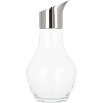 Georg Jensen Sky Glass & Stainless Steel Water Pitcher In Clear / Silver