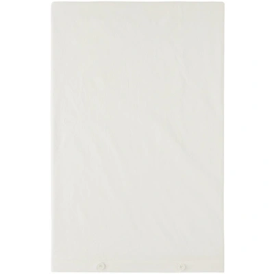 Tekla White Percale Duvet Cover, King In Broken White