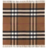Burberry Vintage Check Cashmere Blanket In Birch Brn/ Arc Beige