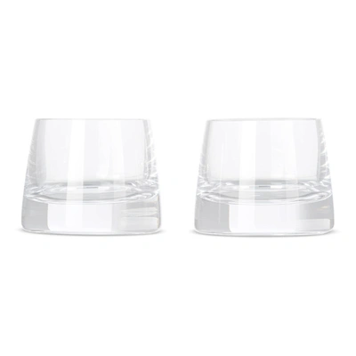 Nude Glass Small Joy Candle Holder Set In Clear