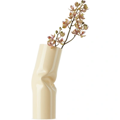 Tableau Off-white Nomnom Studio Edition Small Meta Vase In Cream