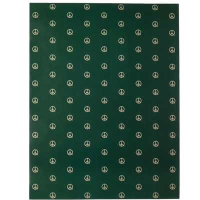 Museum Of Peace And Quiet Ssense Exclusive Green Logo Wrapping Paper In Na