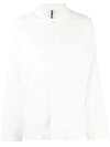 Tekla Organic Cotton Pajama Top In White