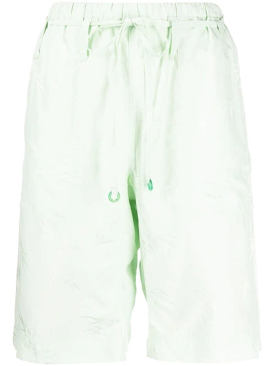 Alexander Wang Drawstring Pyjama Shorts In Green