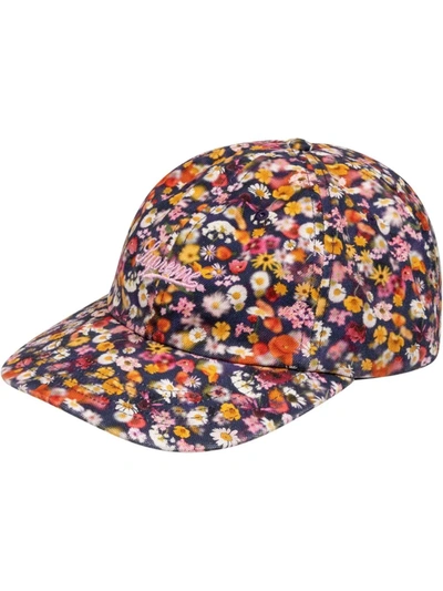 Supreme Liberty Floral 6-panel Cap In Blue