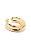 Charlotte Chesnais Initial Open-detail Ring In Gold