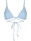 Anemos Women's The Wrap Triangle Bikini Top In Glacier