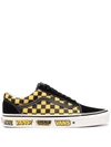 Vans Old Skool Checkerboard Sneakers In Black